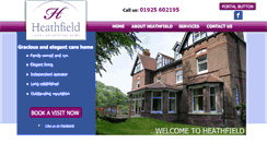 Desktop Screenshot of heathfieldresidentialhome.co.uk